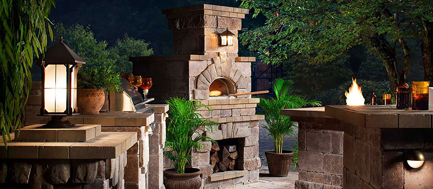 Oven Outdoor Fireplace Chicago Brick Wood Stove With Pizza Oven