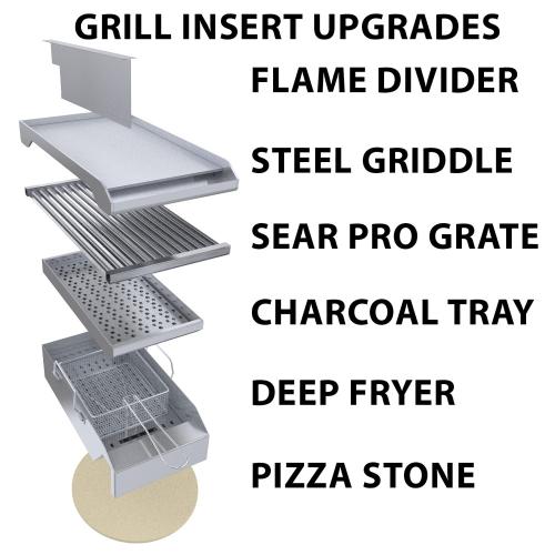 Sunstone Grills Ruby Series 30 Inch 3 Burner Built In Natural Gas Grill