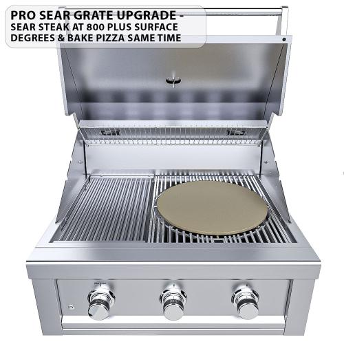 Sunstone Grills Ruby Series 30 Inch 3 Burner Built In Natural Gas Grill