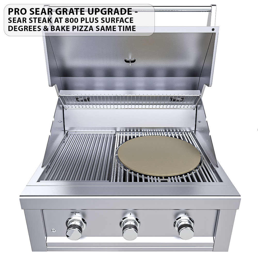 Sunstone Grills Ruby Series 30 Inch 3 Burner Built In Natural Gas Grill