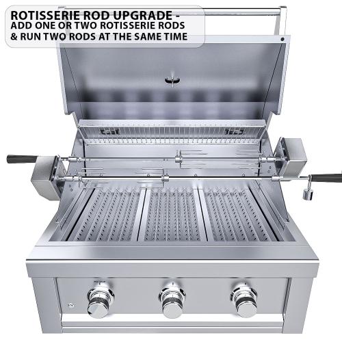 Sunstone Grills Ruby Series 30 Inch 3 Burner Built In Propane Gas Grill