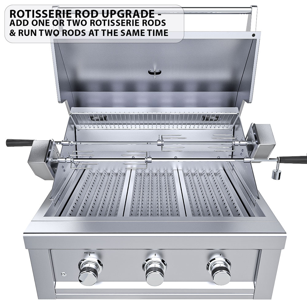 Sunstone Grills Ruby Series 30 Inch 3 Burner Built In Propane Gas Grill
