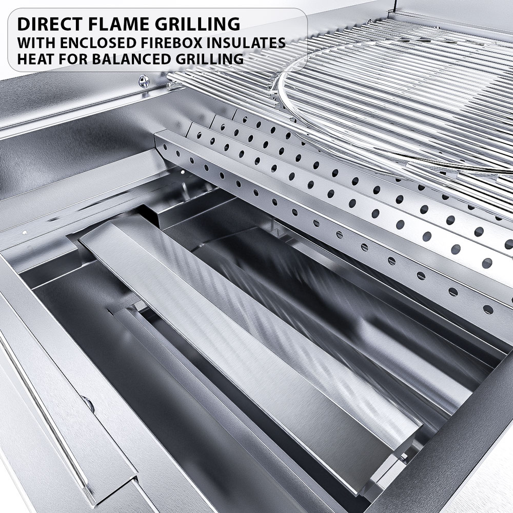 Sunstone Grills Ruby Series 30 Inch 3 Burner Built In Propane Gas Grill