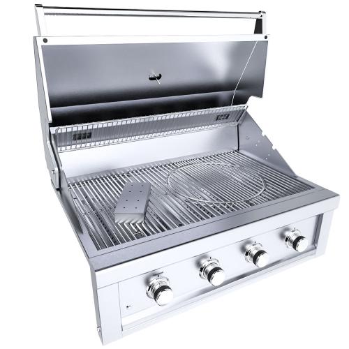 Sunstone Grills Ruby Series 36 Inch 4 Burner Built In Natural Gas Grill