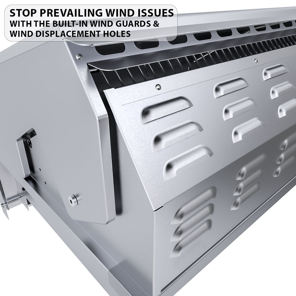 Sunstone Grills Ruby Series 36 Inch 4 Burner Built In Natural Gas Grill