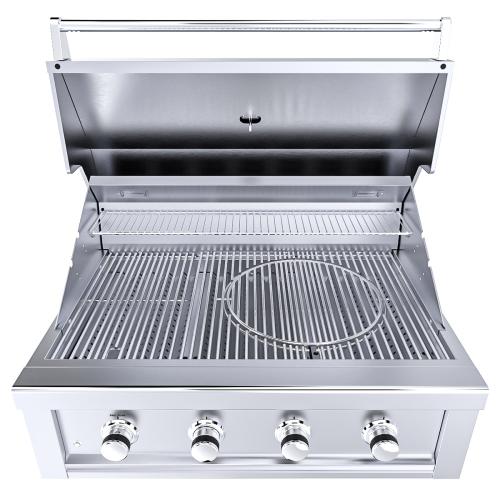 Sunstone Grills Ruby Series 36 Inch 4 Burner Built In Propane Gas Grill