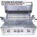 Sunstone Grills Ruby Series 36 Inch 4 Burner Built In Natural Gas Grill with Rear Infrared Burner