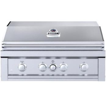 Sunstone Grills Ruby Series 36 Inch 4 Burner Built In Natural Gas Grill with Rear Infrared Burner Ruby4BIR NG350