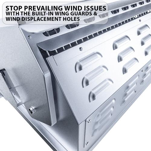 Sunstone Grills Ruby Series 42 Inch 5 Burner Built In Natural Gas Grill with Rear Infrared Burner