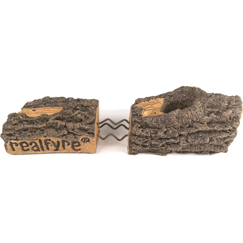 Peterson Real Fyre 24 Inch Southern Oak Gas Log Set with Vented Natural Gas G4 Burner   Match Light
