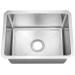 IPT Sinks 16 Gauge 20 Inch x 15 Inch Single Bowl Stainless Steel Zero Radius Undermount Sink