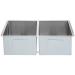 IPT Sinks 16 Gauge 32 Inch x 19 Inch 50 50 Offset Double Bowl Stainless Steel Zero Radius Undermount Sink