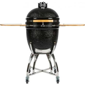 Coyote 18 Inch Asado Ceramic Kamado Grill with Stainless Steel Cart C1CHCS FS350
