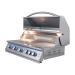 RCS Premier Series 40 Inch 5 Burner Built In Natural Gas Grill with Rear Infrared Burner  and  LED Lighting