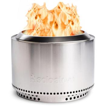 Solo Stove Yukon 27 Inch Round Stainless Steel Wood Burning Fire Pit with Stand SSYUK SD 27 2 0350
