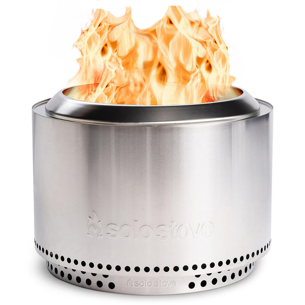 Solo Stove Yukon 27 Inch Round Stainless Steel Wood Burning Fire Pit with Stand   2
