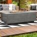 Prism Hardscapes Porto 58 Inch 65000 BTU Propane Gas Rectangular Fire Pit Table   Ebony