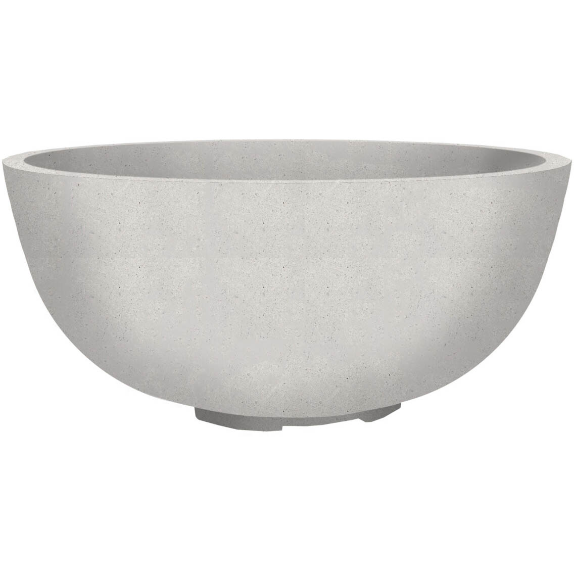 Prism Hardscapes Moderno 1 39 Inch 65000 BTU Propane Gas Round Fire Pit Bowl   Ultra White