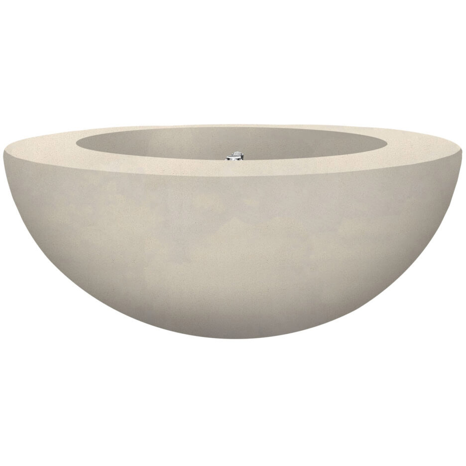 Prism Hardscapes Moderno 5 36 Inch 65000 BTU Natural Gas Round Fire Pit Bowl   Coastal