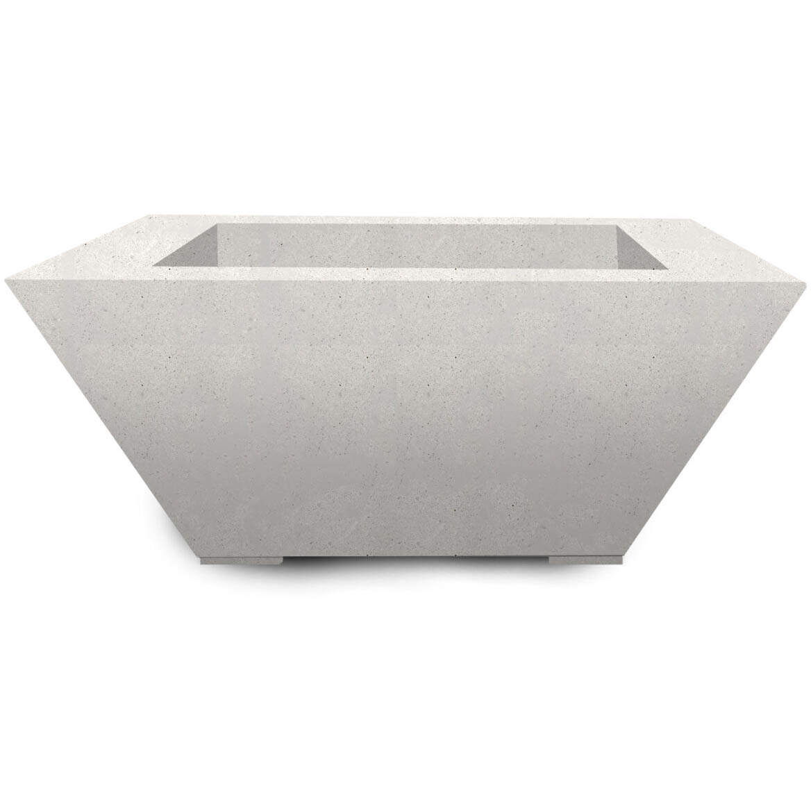 Prism Hardscapes Lombard 40 Inch 65000 BTU Natural Gas Square Fire Pit Table   Ultra White