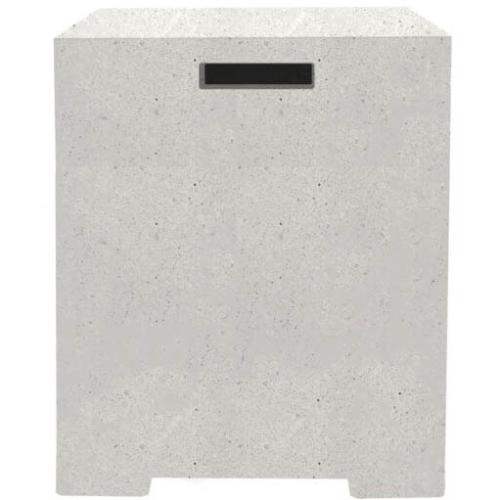 Prism Hardscapes Sausalito 16 Inch Square Propane Tank Enclosure   Ultra White