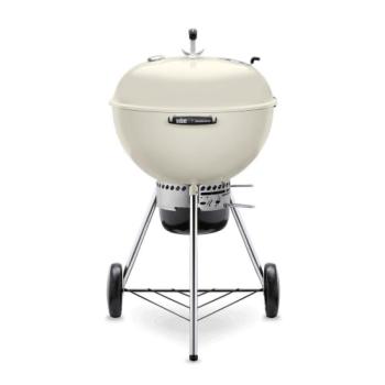 Weber Grills Master Touch 22 Inch Charcoal Grill with Gourmet BBQ System Cooking Grate Ivory 14505601350