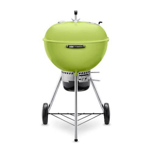 Weber Grills Master Touch 22 Inch Charcoal Grill with Gourmet BBQ System Cooking Grate   Spring Green