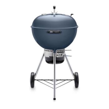 Weber Grills Master Touch 22 Inch Charcoal Grill with Gourmet BBQ System Cooking Grate Slate Blue 14513601350