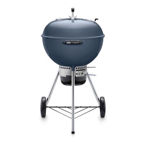 Weber Grills Master Touch 22 Inch Charcoal Grill with Gourmet BBQ System Cooking Grate   Slate Blue