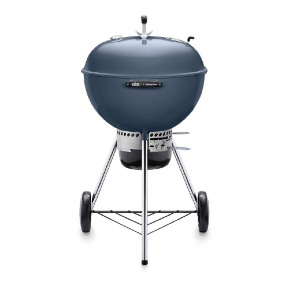Weber Grills Master Touch 22 Inch Charcoal Grill with Gourmet BBQ System Cooking Grate   Slate Blue