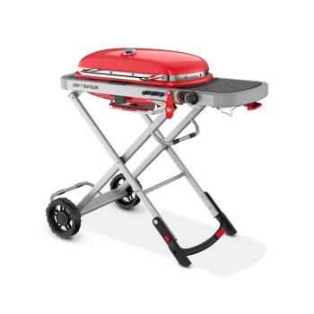 Weber Grills Traveler Portable Propane Gas Grill Bright Red 2350