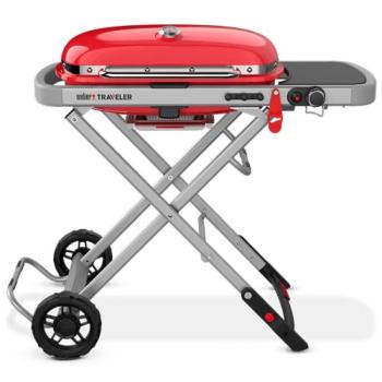 Weber Grills Traveler Portable Propane Gas Grill Bright Red 9030001350