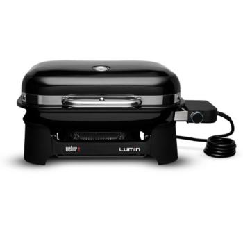 Weber Grills Lumin 1000 Compact 23 Inch 120V Portable Electric Grill Black 91010901350