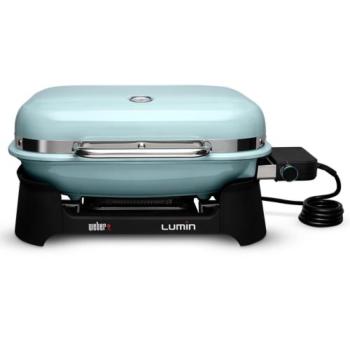 Weber Grills Lumin 2000 26 Inch 120V Portable Electric Grill Light Blue 92400901 350