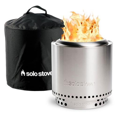Solo Stove Ranger 15 Inch Round Stainless Steel Wood Burning Fire Pit with Stand and Cover   2