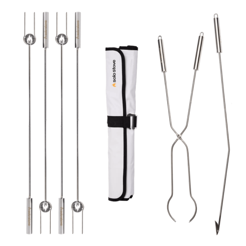 Solo Stove Stainless Steel Roasting Sticks and Fire Pit Tools Accessory Bundle