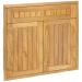 Pacific Teak Millworks Cottage Style 30 Inch Teak Wood Double Access Door with False Front Drawer