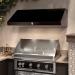 Hestan Pro Canopy 48 Inch 1200 CFM Outdoor Vent Hood with LED Lights   Steeletto