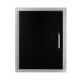 Wildfire 16 Inch Black 304 Stainless Steel Reversible Hinged Vertical Single Access Door