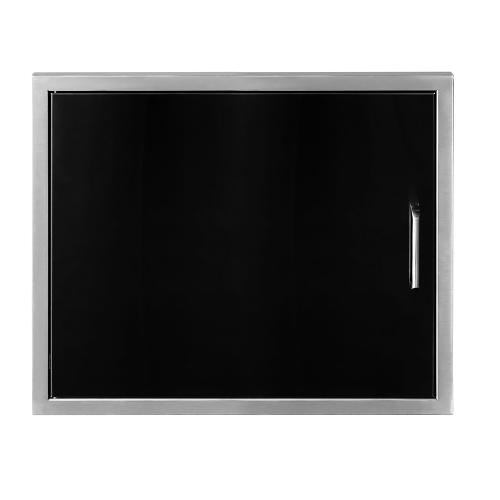 Wildfire 27 Inch Black 304 Stainless Steel Reversible Hinged Horizontal Single Access Door