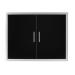 Wildfire 38 Inch Black 304 Stainless Steel Double Access Door