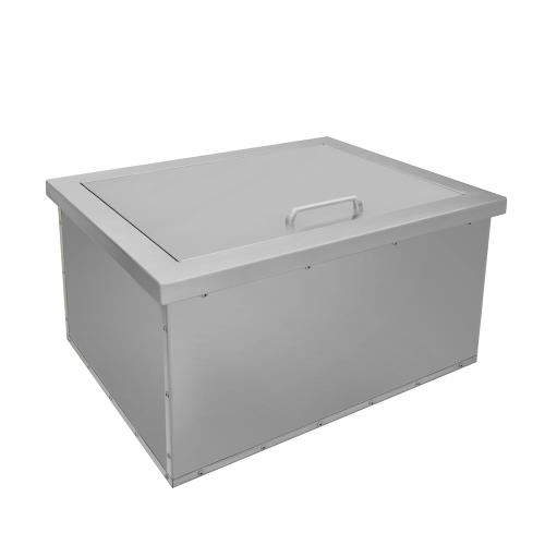 Wildfire 18 Inch Stainless Steel Drop In Ice Bin Cooler with Lid