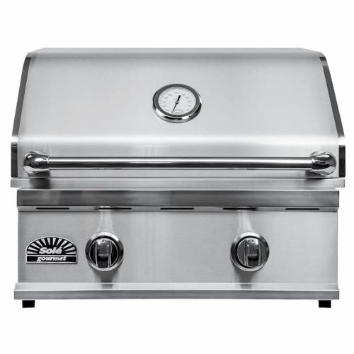 Sole Gourmet Turbo Replacement Series 26 Inch 2 Burner Built In Natural Gas Grill