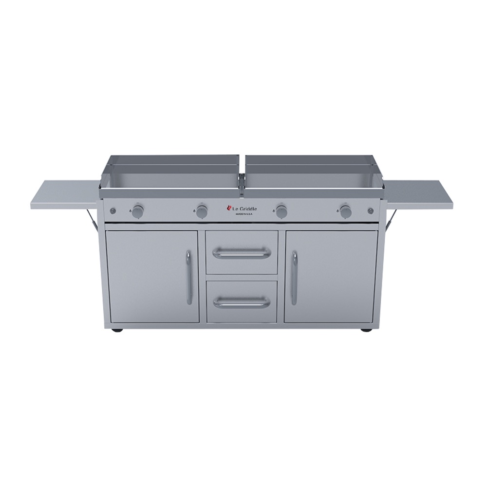 Le Griddle Grand Texan 60 Inch 4 Burner Freestanding Propane Gas Commercial Style Flat Top Griddle