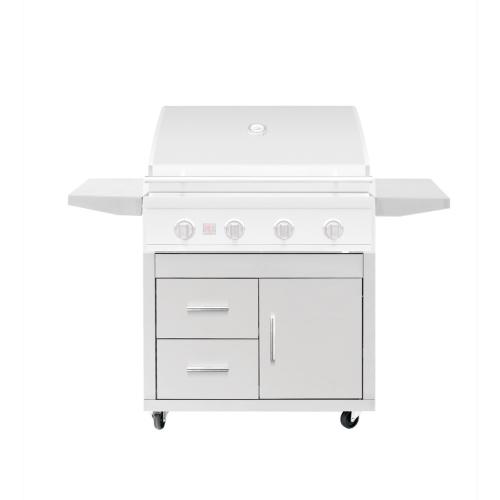 Summerset Deluxe Grill Cart for 32 Inch Sizzler Pro Gas Grill   Cart Only