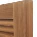 Pacific Teak Millworks Louvered Style 18 Inch Teak Wood Single Access Drawer