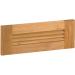 Pacific Teak Millworks Louvered Style 18 Inch Teak Wood Single Access Drawer