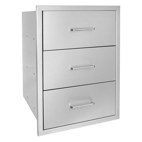 Wildfire 19 Inch 304 Stainless Steel Triple Access Drawer