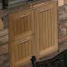 Pacific Teak Millworks Cottage Style 36 Inch Teak Wood Right Hinged Access Door  and  Double Drawer Combo