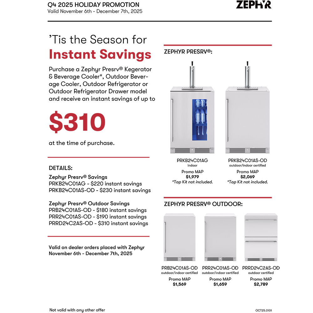 Zephyr Presrv 24 Inch 56 Cu Ft